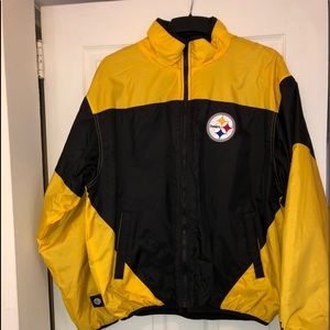 Men’s L Reversible Steelers Jacket. Never Worn.